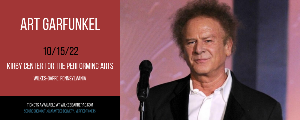 Art Garfunkel at Kirby Center for the Performing Arts tickets Art Garfunkel at Kirby Center for the Performing Arts