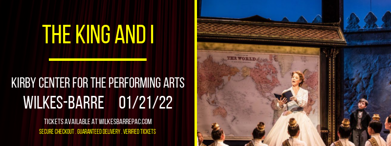 The King and I at Kirby Center for the Performing Arts tickets The King and I at Kirby Center for the Performing Arts