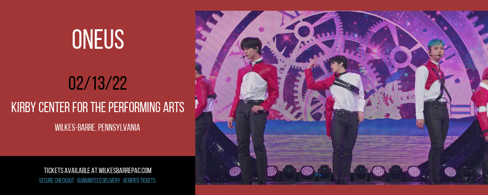 Oneus at Kirby Center for the Performing Arts tickets Oneus at Kirby Center for the Performing Arts
