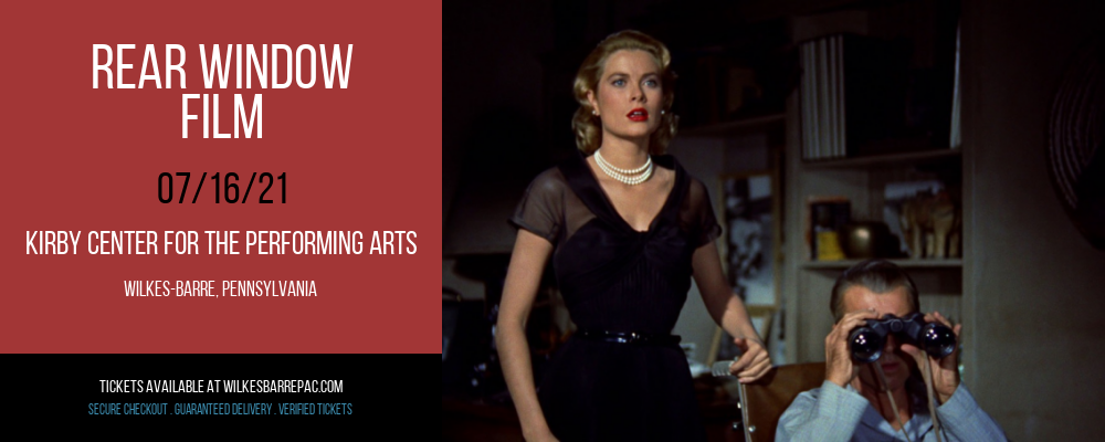 Rear Window - Film at Kirby Center for the Performing Arts tickets Rear Window - Film at Kirby Center for the Performing Arts