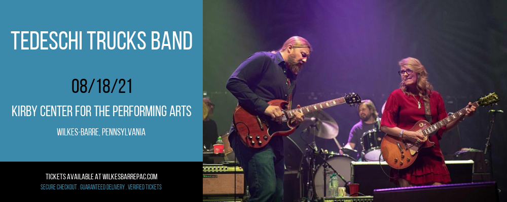 Tedeschi Trucks Band at Kirby Center for the Performing Arts tickets Tedeschi Trucks Band at Kirby Center for the Performing Arts