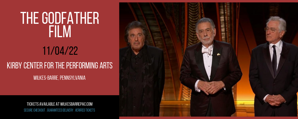 The Godfather - Film at Kirby Center for the Performing Arts tickets The Godfather - Film at Kirby Center for the Performing Arts