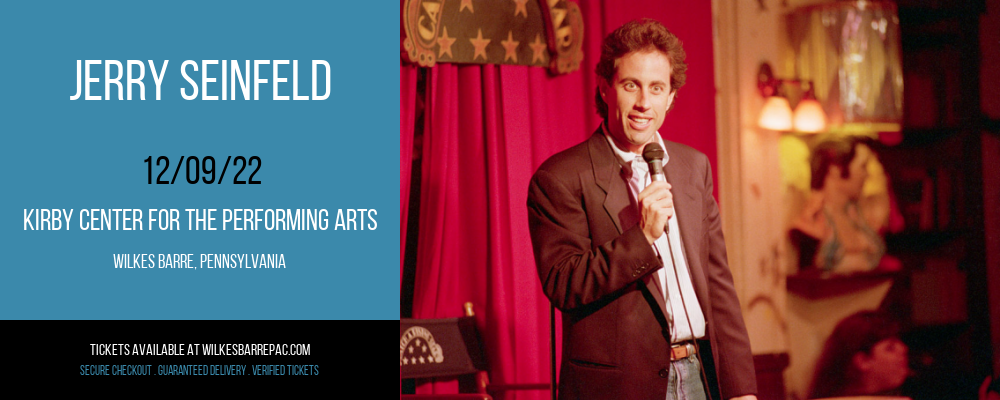 Jerry Seinfeld at Kirby Center for the Performing Arts tickets Jerry Seinfeld at Kirby Center for the Performing Arts