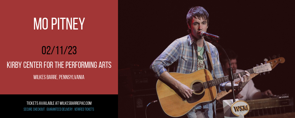 Mo Pitney at Kirby Center for the Performing Arts tickets Mo Pitney at Kirby Center for the Performing Arts