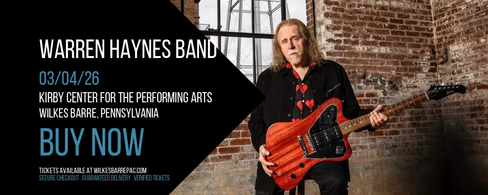 Warren Haynes Band at Kirby Center for the Performing Arts